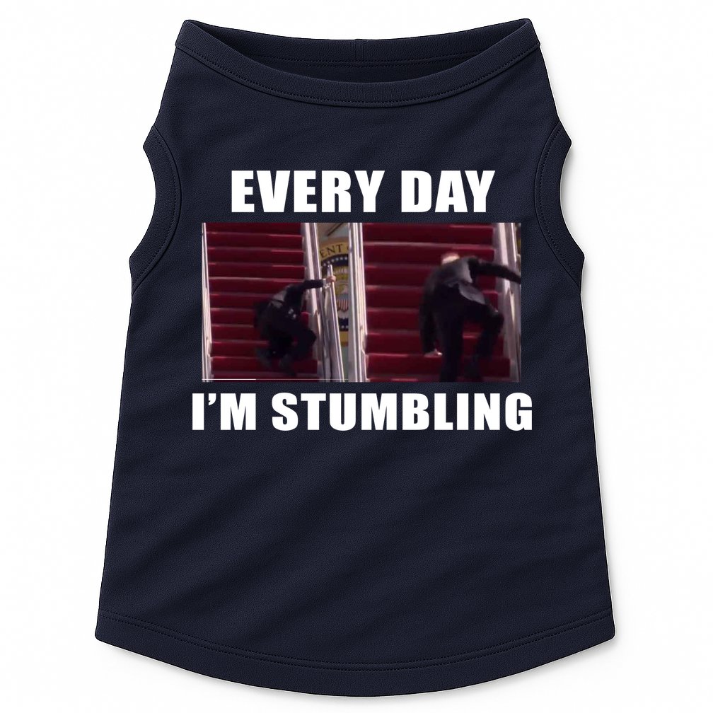 Every Day I'm stumbling Funny Biden Doggie Tank
