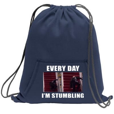 Every Day I'm stumbling Funny Biden Sweatshirt Cinch Pack Bag