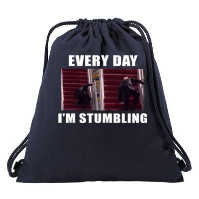 Every Day I'm stumbling Funny Biden Drawstring Bag