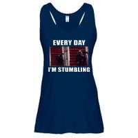 Every Day I'm stumbling Funny Biden Ladies Essential Flowy Tank