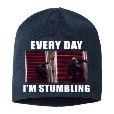 Every Day I'm stumbling Funny Biden Sustainable Beanie