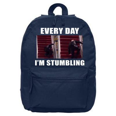 Every Day I'm stumbling Funny Biden 16 in Basic Backpack