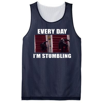 Every Day I'm stumbling Funny Biden Mesh Reversible Basketball Jersey Tank