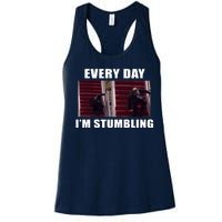 Every Day I'm stumbling Funny Biden Women's Racerback Tank