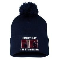 Every Day I'm stumbling Funny Biden Pom Pom 12in Knit Beanie