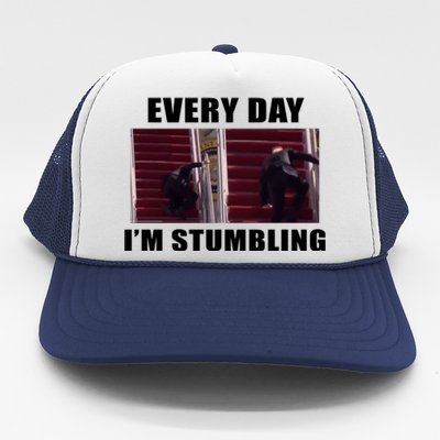 Every Day I'm stumbling Funny Biden Trucker Hat