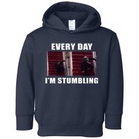 Every Day I'm stumbling Funny Biden Toddler Hoodie