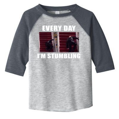 Every Day I'm stumbling Funny Biden Toddler Fine Jersey T-Shirt