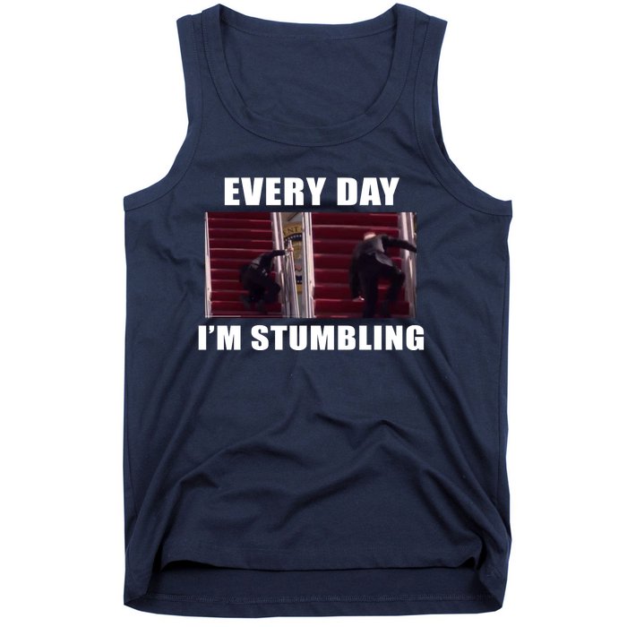 Every Day I'm stumbling Funny Biden Tank Top