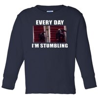 Every Day I'm stumbling Funny Biden Toddler Long Sleeve Shirt