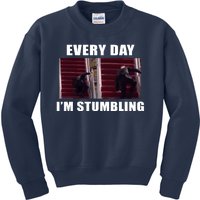 Every Day I'm stumbling Funny Biden Kids Sweatshirt