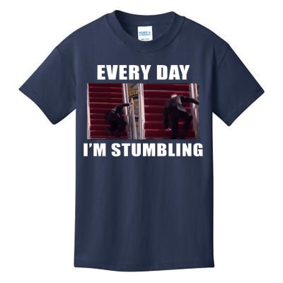 Every Day I'm stumbling Funny Biden Kids T-Shirt