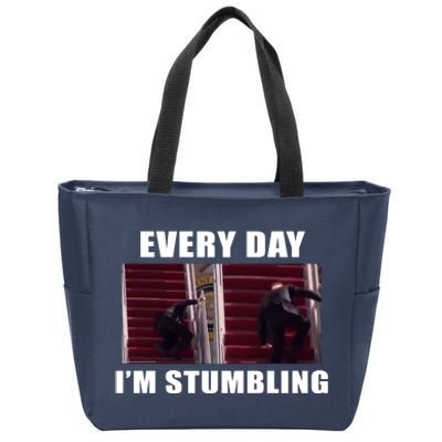 Every Day I'm stumbling Funny Biden Zip Tote Bag