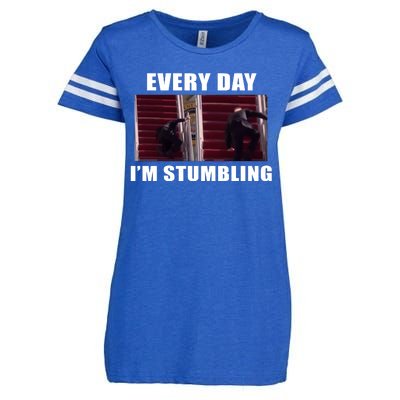 Every Day I'm stumbling Funny Biden Enza Ladies Jersey Football T-Shirt