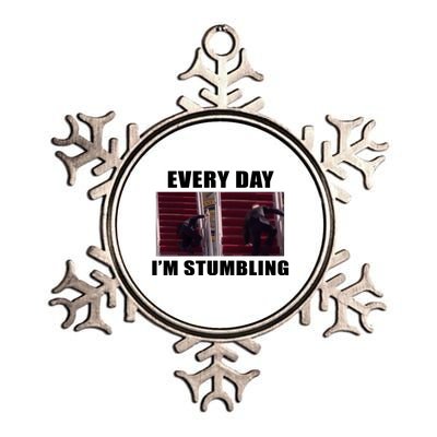 Every Day I'm stumbling Funny Biden Metallic Star Ornament