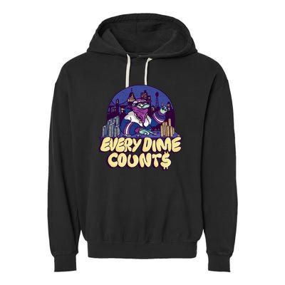 Every Dime Counts Garment-Dyed Fleece Hoodie