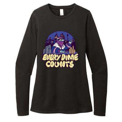 Every Dime Counts Womens CVC Long Sleeve Shirt