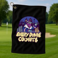 Every Dime Counts Golf Towel