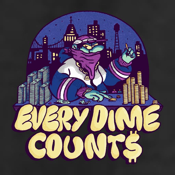 Every Dime Counts Golf Towel