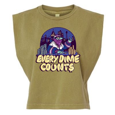 Every Dime Counts Garment-Dyed Women's Muscle Tee