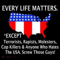 Every Life Maters Except Flexfit Unipanel Trucker Cap