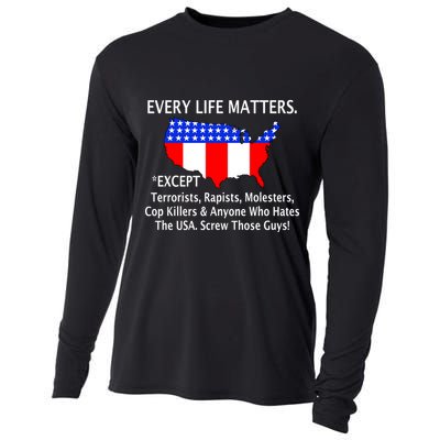 Every Life Maters Except Cooling Performance Long Sleeve Crew