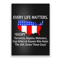 Every Life Maters Except Poster