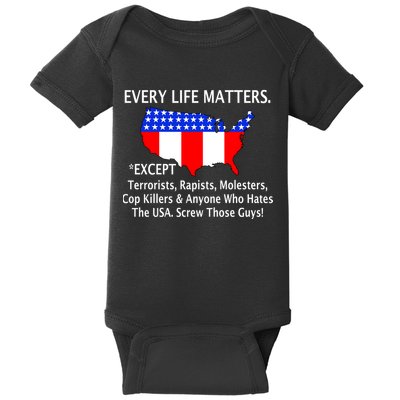 Every Life Maters Except Baby Bodysuit