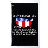 Every Life Maters Except Golf Towel
