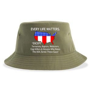 Every Life Maters Except Sustainable Bucket Hat