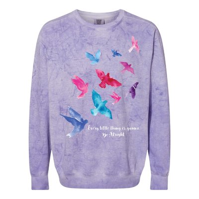 Every Little Thing Is Gonna Be Alright Colorblast Crewneck Sweatshirt