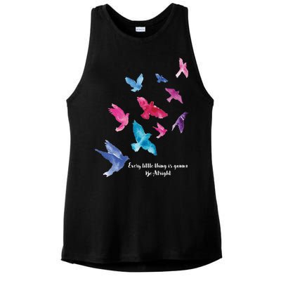 Every Little Thing Is Gonna Be Alright Ladies PosiCharge Tri-Blend Wicking Tank