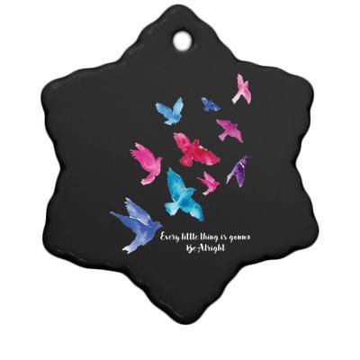 Every Little Thing Is Gonna Be Alright Ceramic Star Ornament