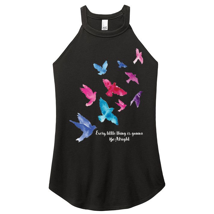 Every Little Thing Is Gonna Be Alright Women's Perfect Tri Rocker Tank