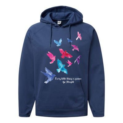 Every Little Thing Is Gonna Be Alright Performance Fleece Hoodie