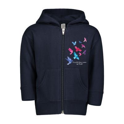 Every Little Thing Is Gonna Be Alright Toddler Zip Fleece Hoodie