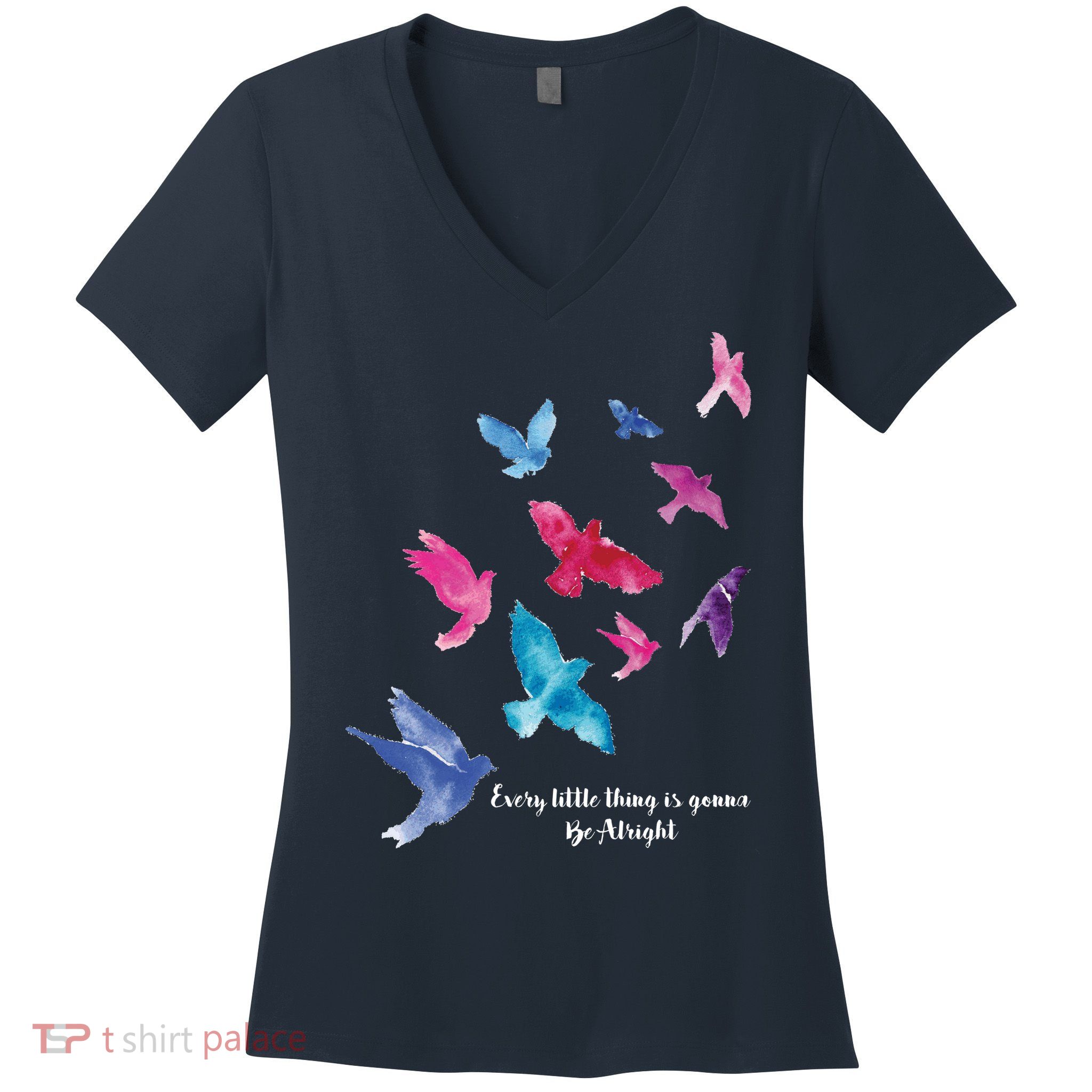 Every Little Thing Is Gonna Be Alright Women's V-Neck T-Shirt