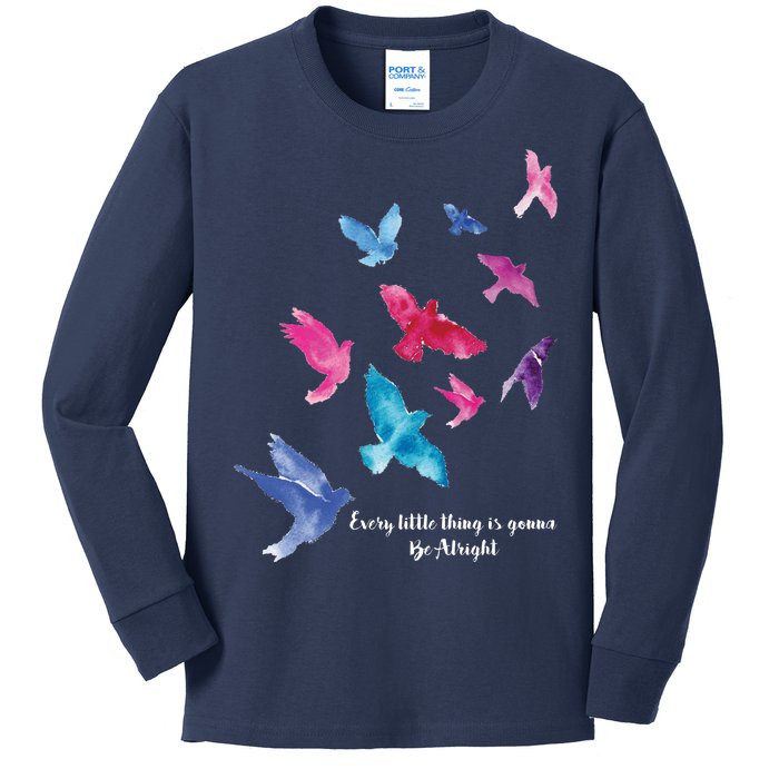 Every Little Thing Is Gonna Be Alright Kids Long Sleeve Shirt