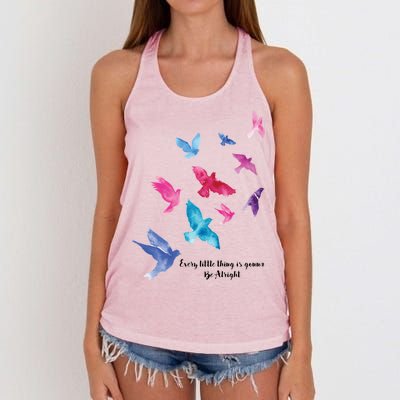 Every Little Thing Is Gonna Be Alright Women's Knotted Racerback Tank