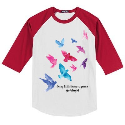 Every Little Thing Is Gonna Be Alright Kids Colorblock Raglan Jersey