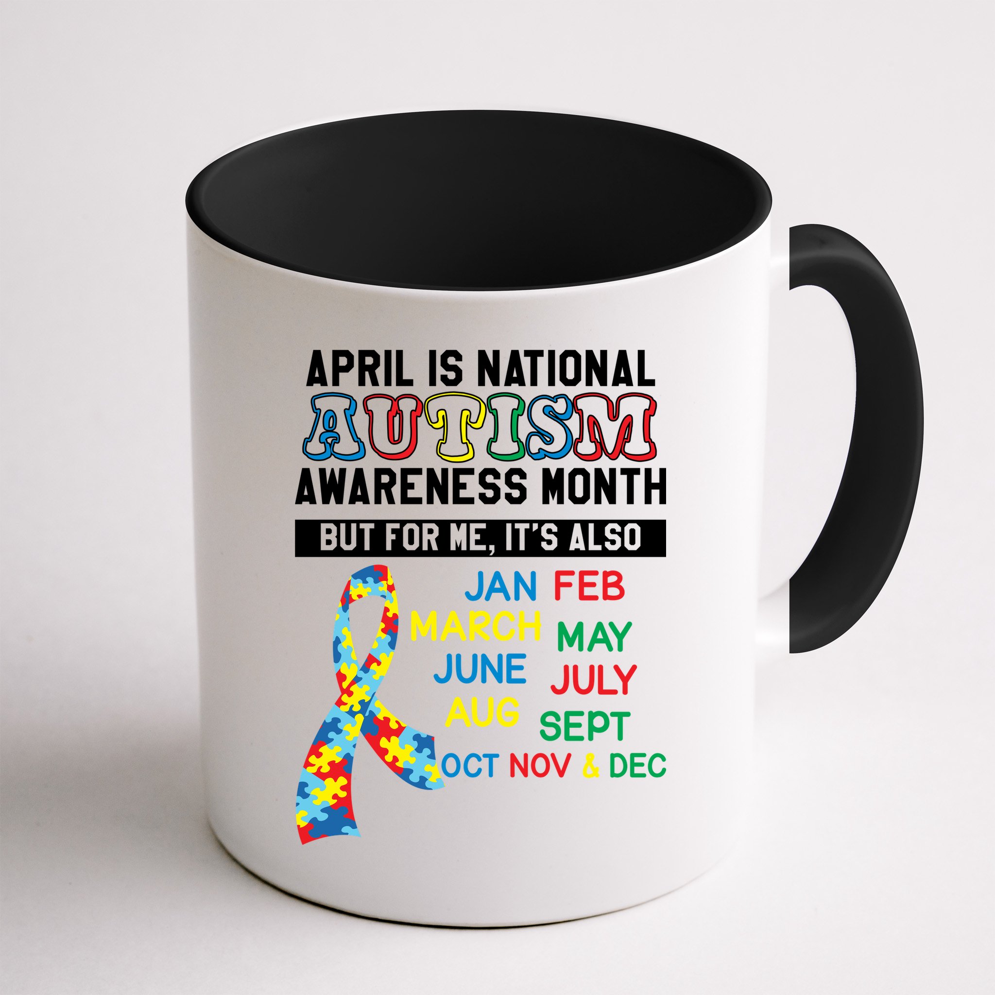 Every Month Is Autism Month Mug