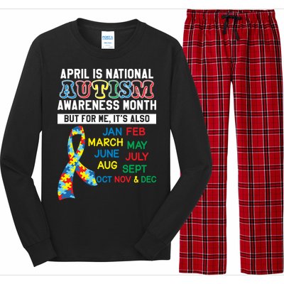 Every Month Is Autism Month Long Sleeve Pajama Set