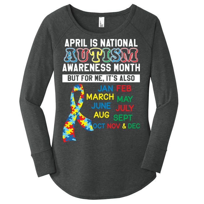 Every Month Is Autism Month Women's Perfect Tri Tunic Long Sleeve Shirt