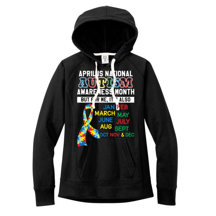 Every Month Is Autism Month Women's Fleece Hoodie