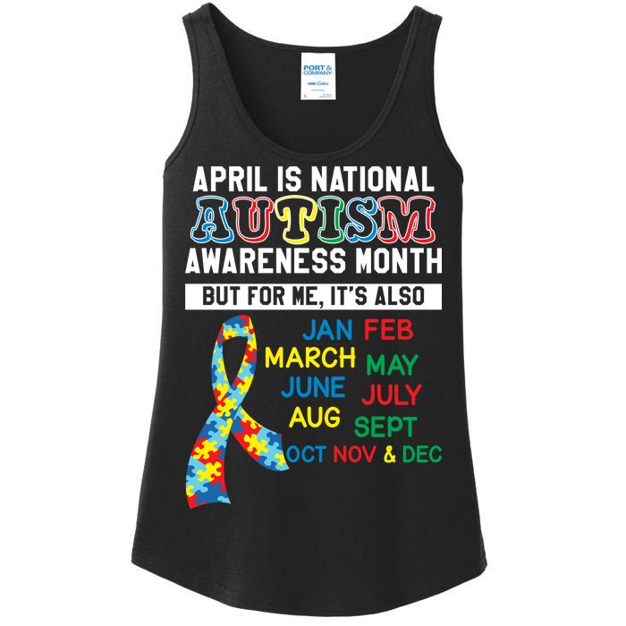 Every Month Is Autism Month Ladies Essential Tank