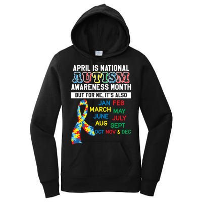 Every Month Is Autism Month Women's Pullover Hoodie