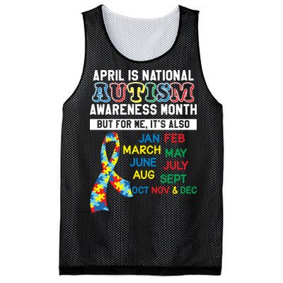 Every Month Is Autism Month Mesh Reversible Basketball Jersey Tank