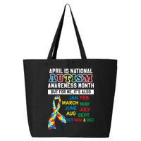 Every Month Is Autism Month 25L Jumbo Tote