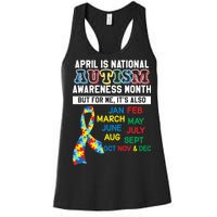 Every Month Is Autism Month Women's Racerback Tank