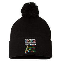 Every Month Is Autism Month Pom Pom 12in Knit Beanie